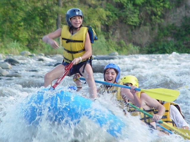 Nino en rafting